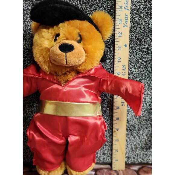 Elvis Plush Bear Animated Singing Blue Christmas #A23 - Picture 2 of 7